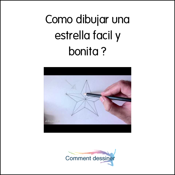 Como dibujar una estrella facil y bonita